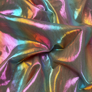 Tissu holographique solide, brillant, métallique, arc-<span class=keywords><strong>en</strong></span>-ciel, symphonie, prêt à être expédié, <span class=keywords><strong>en</strong></span> stock - Product Image 4