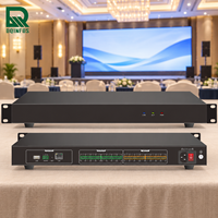 DQINFOS prosesor Audio Digital 8 kanal, teknologi DSP mikrofon seimbang/input linier 8-Channel mendukung output linier seimbang