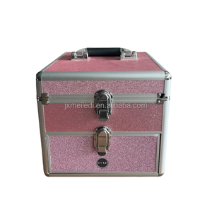 Thời trang xách tay sơn móng tay nghệ sĩ <span class=keywords><strong>Train</strong></span> Trường hợp với mở đóng cửa trang điểm mỹ phẩm Mang trường hợp với ngăn kéo thiết kế mới - Product Image 1