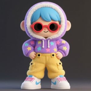 Nuevo Diseño Personalizado, Muñeco de Peluche Unisex de Anime para Niños, Accesorios de Algodón Suave, Juguete de Peluche de Conejo Bordado para Niñas - Product Image 1