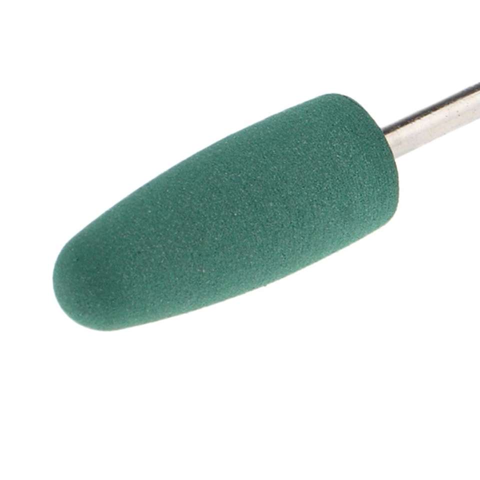 5 in 1 Electric Manicure Polisher with Mini Silicone Nail Drill Bit Diamond Steel Grinding Buffing Head Cone Shape for Salon Use