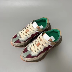 Chaussures décontractées pour femmes de marque de luxe, en cuir véritable, à lacets, à semelle épaisse, légères, souples, antidérapantes, tendance de la mode - Product Image 4