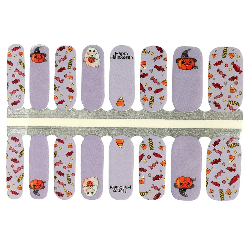 Groothandel 100% Real Fullcover Art Nail Stickers Wraps Nagellak Stickers