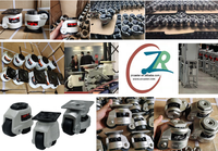Roulettes de nivellement industrielles réglables en hauteur ZR 60S 80S GD60F GD80F GD100F avec roues en nylon et pied en acier/fer