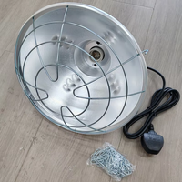 Abat-jour de lampe chauffante en aluminium étanche et pratique, de qualité industrielle, pour couveuse avicole, avec dissipation thermique haute efficacité