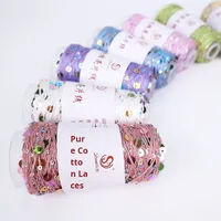 Silk Joy Blended Yarn Factory Wholesale 3+6 Hand-Knitted Yarn Spool with Large & Small Sequins Cross-Border Yarn Ball