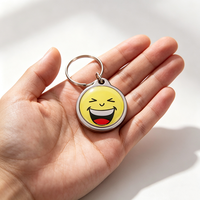 Porte-clés RFID en époxy avec cadre métallique pour contrôle d'accès de proximité, puce LF 4100 125KHz réinscriptible, vente en gros