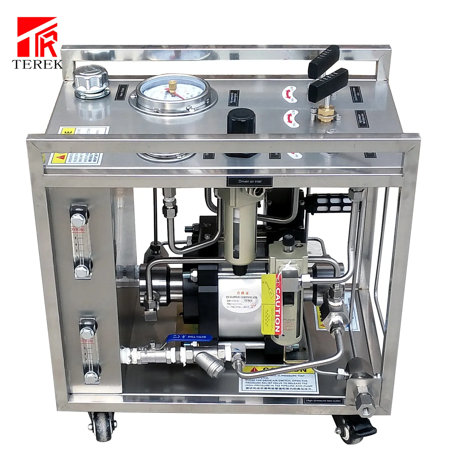 10-40000psi Haute pression équipement d'essai hydrostatique Similaires Haskel Pompe D'essai Hydraulique