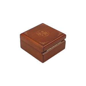 Caja de Joyería Rectangular de Madera de Acacia Hecha a Mano, Forro de Terciopelo Negro, para Anillo Individual, Compromiso, Coleccionable, Embalaje Artesanal DS - Product Image 5