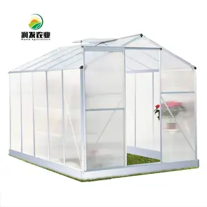 Pc Tấm Khung Chi Phí Thấp Polycarbonate Sử Dụng Thương Mại Nhà Kính Bán Nhà Xanh Nhà Nông Nghiệp Khác Single-Span Nhà Kính