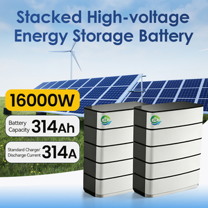 32kW Split Stackable Photovoltaic <b>Solar</b> Panels With IP20 Battery and <b>Kit</b> for Hybrid Grid High Voltage 51.2V for <b>Powerful</b> Energy - Product Image 1