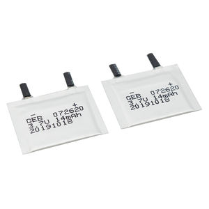 GEB 울트라 얇은 리튬 폴리머 배터리 3.7v 14mah 0.7mm 종이 얇은 <span class=keywords><strong>Lipo</strong></span> 배터리 스마트 카드 - Product Image 1