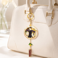 CNAWO 2026 Porte-clés personnalisé en acrylique, pendentif Kawaii à sable mouvant liquide, créez votre propre design, grande quantité, prix abordable