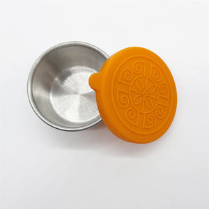 <span class=keywords><strong>2025</strong></span>不锈钢小调味品容器，带彩色硅胶盖防漏儿童沙拉酱容器 - Product Image 6