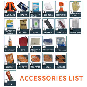 Nouveau Kit de Secours d'Urgence 2025 pour Catastrophes Naturelles (Sismes, Inondations) – Auto-Aide et Réponse aux Disastres Naturels – Vente en Gros pour Combattre les Catastrophes Naturelles - Product Image 4