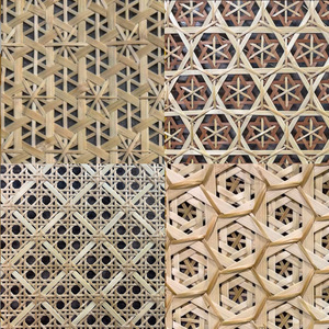 Bamboo Woven Mats Geometric Pattern Wall Panels Household Asian Design Decorative <b>Ceiling</b> Furniture Veneer Material - Product Image 1