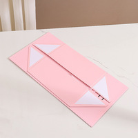 Caja de Regalo Magnética Plegable Cuadrada Moderna con Tapa Abatible y Cinta para Envolver Regalos del Día de San Valentín, Venta al Por Mayor