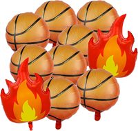 Fußball Basketball Ballon-Bouquet-Set Fußball-Latex und Explosionsstern-Folienballons für Jungen Sport-Geburtstagsparty-Zubehör