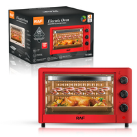 Four électrique RAF 24L 1200W, four à toaster de comptoir, contrôle de la température réglable, minuterie, porte en verre visuel, R.5306W