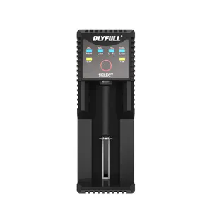 Dlyfull Portable M1 1 Ranura USB Cargador de batería multifuncional Carga inteligente Función de Banco de energía para Li-ion LiFePO4 Ni-MH