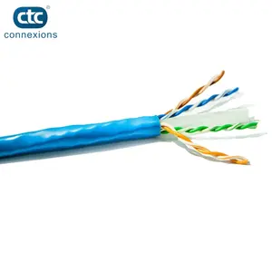 Produzir rapidamente amostras OEM ODM 4pr 23 awg upt cat6 cabo 1000ft 100 305 m 23awg par trançado utp ftp sftp cat6 cabo lan