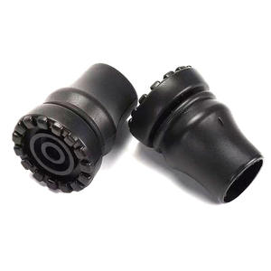 Nouveau produit transfrontalier en promotion : Tapis antidérapant <span class=keywords><strong>noir</strong></span> pour pieds de béquille, canne de marche et bâton d'escalade - Product Image 1