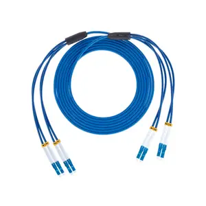 Profession eller Lieferant Gepanzertes Fan-Out-Kabel ST zu ST 4-adriges FTTH-Patchkabel Wasserdichtes taktisches Glasfaser kabel für den Außenbereich