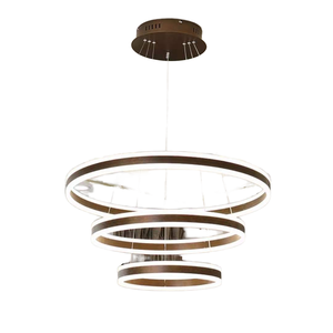 Moderner Luxus-LED-Kronleuchter für zu Hause Dimmbare Unterputz-Decken pendel leuchte Schwarz Fernbedienung für Wohnzimmer - Product Image 3