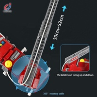 Camion de pompiers inertiels de haute qualité avec pulvérisation d'eau, jouet pour enfants, camion de pompier à friction avec sons et lumières