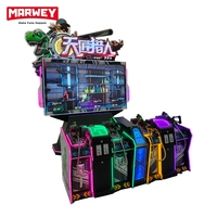 Marwey Machine de jeu d'arcade de tir au pistolet à monnayeur, commerciale, 4 joueurs, écran 86 pouces, avec système de rachat de tickets, à vendre