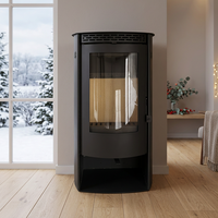 Vente flash : Poêle à bois à triple système d'aération, combustion propre pour salon