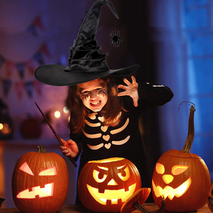 <span class=keywords><strong>Chapeau</strong></span> <span class=keywords><strong>de</strong></span> <span class=keywords><strong>Sorcière</strong></span> d'Halloween Accessoire <span class=keywords><strong>de</strong></span> Costume <span class=keywords><strong>Chapeau</strong></span> <span class=keywords><strong>de</strong></span> Sorcier Noir avec Chauve-Souris Araignée Fête d'Halloween Prom Cosplay Décoration Chapeaux à la Mode - Product Image 5