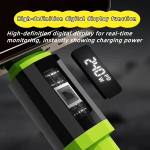 240W E-marker Chip <span class=keywords><strong>Pantalla</strong></span> <span class=keywords><strong>de</strong></span> alimentación en tiempo real USB C a tipo C <span class=keywords><strong>Cable</strong></span> <span class=keywords><strong>de</strong></span> carga rápida para iPhone 17 16 15 Pro Max <span class=keywords><strong>Samsung</strong></span> OPPO VIVO - Product Image 3
