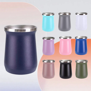 Taza <span class=keywords><strong>Mate</strong></span> de Acero Inoxidable de 240 ml, Doble Capa de Acero Inoxidable al Vacío, Color y Logotipo Seleccionables - Product Image 1