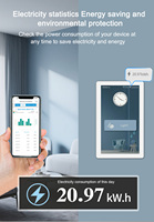 Lanbon L10 Smart Switch Australia Versión 1 2 3 4 Gang Interruptor de luz WiFi 2,4 GHz Control de voz Alexa Google Home AU Estándar