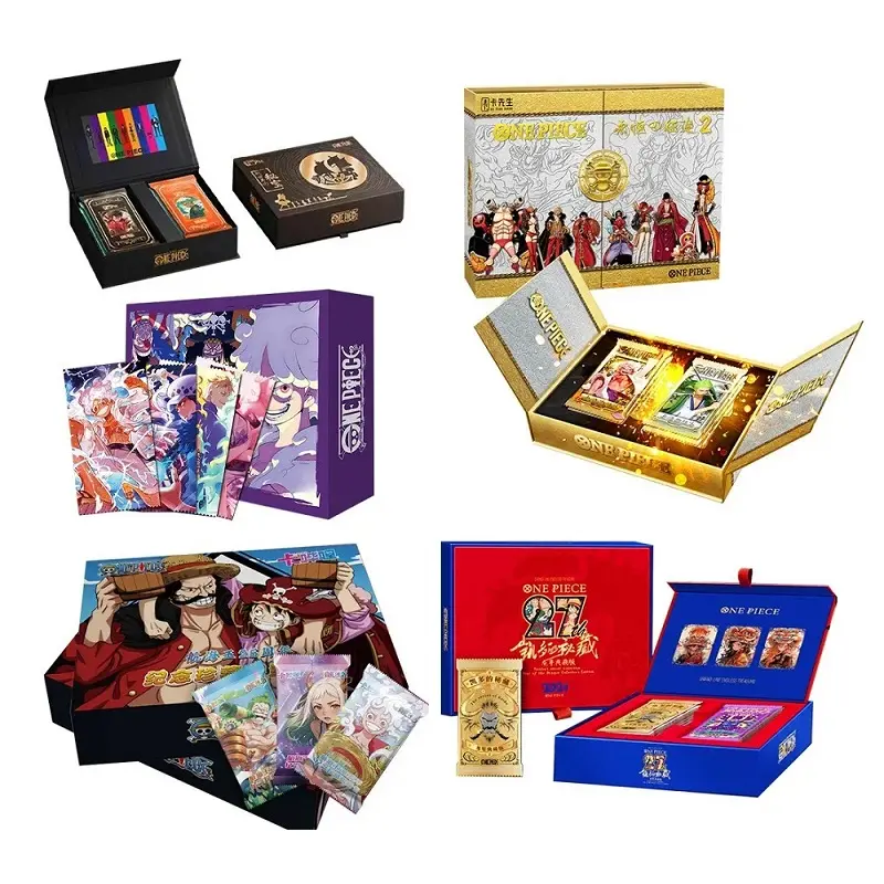 Japanse Anime Met Één Stuk Verzamelkaarten Booster Box Zeldzame Tcg/Ccg Luffy Zoro Spel Trading Board Cards Tafel Spelen Speelgoed Kids