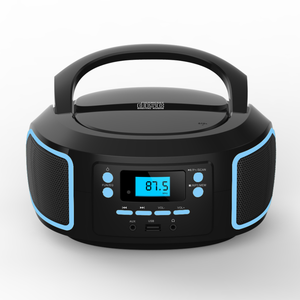 กล่องวิทยุสเตอริโอแบบพกพา4วัตต์พร้อมจอแสดงผล LED เครื่องเล่น CD อินพุต AUX สำหรับซีดีดีวีดีเครื่องเล่น CD DVD - Product Image 3