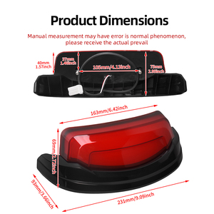 Luz Trasera LED Modificada para Guardabarros Trasero de Harley Street Glide 2019+ - Product Image 2