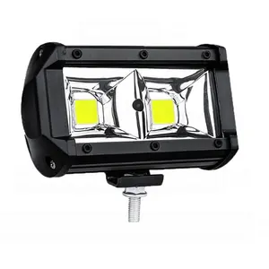 Luz led para caminhão de barra, 5 polegadas, 48w, cob, lâmpada led automotiva, barra de iluminação