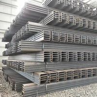 Palplanches en acier 6M 12 mètres Type 2 Pz40 Pz22 Mur de soutènement temporaire pour pente Norme japonaise SS400