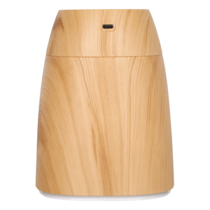 Humidificateur ultrasonique 600 ml à grain de bois, alimenté par USB, avec fonction de minuterie et hydratation, pour hôtel, voiture et usage domestique - Product Image 1