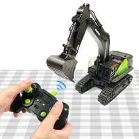 Excavator RC Huina 1593 Skala 1/14 22 Saluran 2.4GHz Versi 2023 Baru Rilis, Tersedia