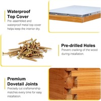 10-Rahmen-Holz-Bienenstockboden mit Wabenstruktur, getränkt in 100 % Bienenwachs – Set enthält 1 tiefe und 1 mittlere Box