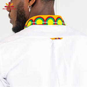 <span class=keywords><strong>Chemise</strong></span> Ankara pour <span class=keywords><strong>homme</strong></span>, vêtement africains, slim, à boutons, à la mode, <span class=keywords><strong>2021</strong></span> - Product Image 6
