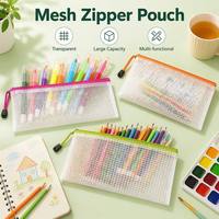 Carpeta Transparente Impermeable para Documentos, Bolsa Organizadora de Archivos, Carpeta de Plástico A6 con Cierre, Bolsas de Malla con Cierre, Venta al Por Mayor de Fábrica