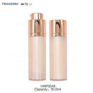 Customizable 30ml Eco-Friendly Plastic Lotion Pump Bottle <b>Foundation</b> Sealant and Face Cream Friendly Champagney Tint - Product Image 1