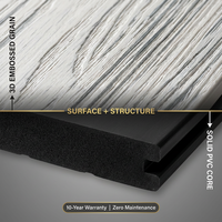 Suelo Exterior Moderno de Alto Rendimiento con Relieve, Sistema de Enclavamiento, Diseño 3D con Textura de Madera, Color Duradero, Resistente a la Putrefacción y la Descomposición, para Jardín
