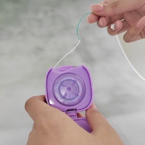 Hilo Dental <span class=keywords><strong>Super</strong></span> <span class=keywords><strong>Floss</strong></span> con Función Retráctil Única, Diseño Exclusivo, Empaque en Caja de Diamantes, 50 Unidades, Hilo Dental Esponjoso con Enhebrador - Product Image 5