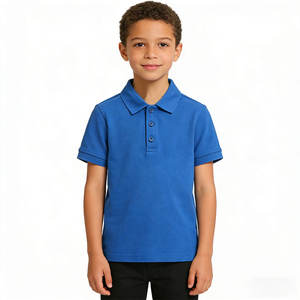 Polo pour enfants personnalisés avec logo, 100 % coton, manches courtes, hauts à enfiler, pour tout-petits, filles et garçons - Product Image 5