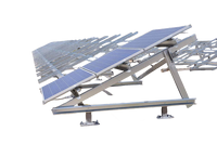 Support triangulaire de montage de panneau solaire réglable en alliage d'aluminium pour balcon et toit plat pour système de montage solaire